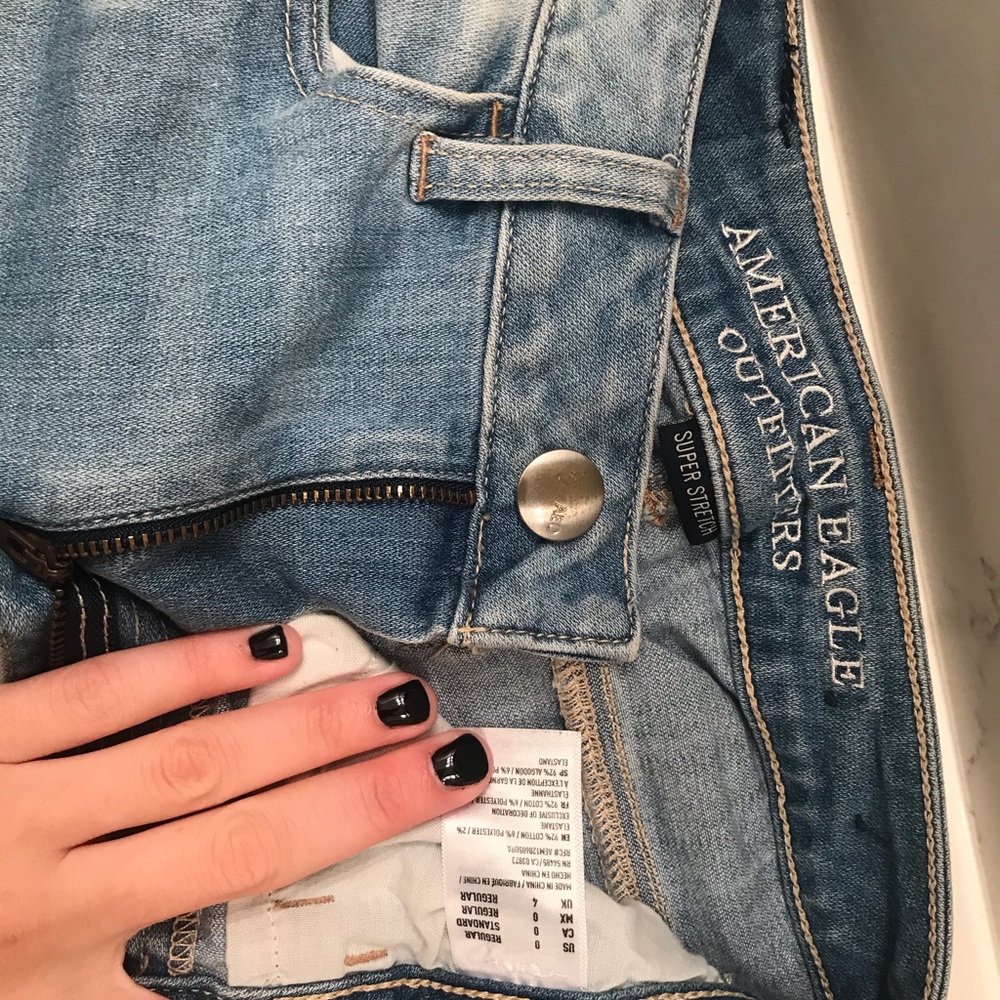 American Eagle super stretch hi-rise jegging.